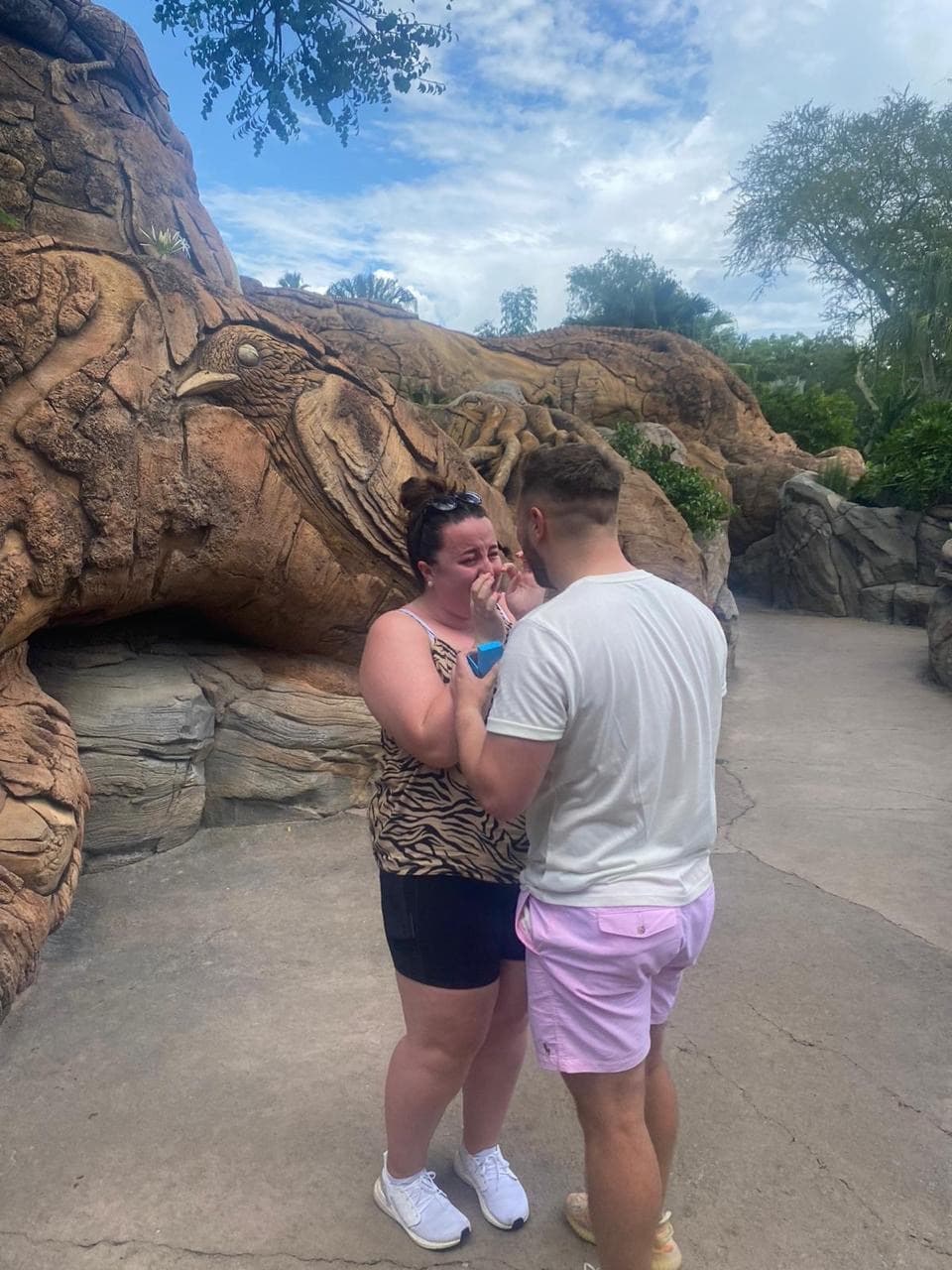 Jack and Jordan on the day of their proposal